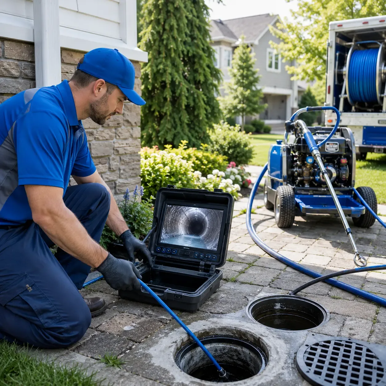 Outdoor drain cleaning professionals serving Palm, PA