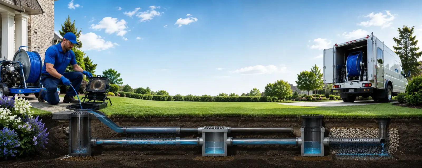 Outdoor drain cleaning information for Palm, PA